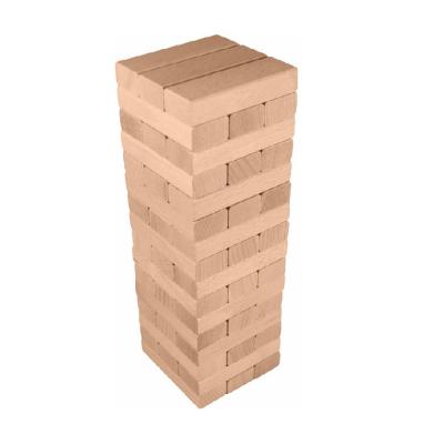 China Educational Toy WOODNB 54 Giant Construction Wood Tower Collapsing Wood Blocks Extra Large Stacking Tower Block Game for sale