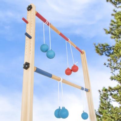 China Eco-Freindly WOODNB Ladder Golf Replacement Bola Strands 3 Ball Blue 3 Ball Golf Throwing Backyard Ladder Throw Set Red for sale