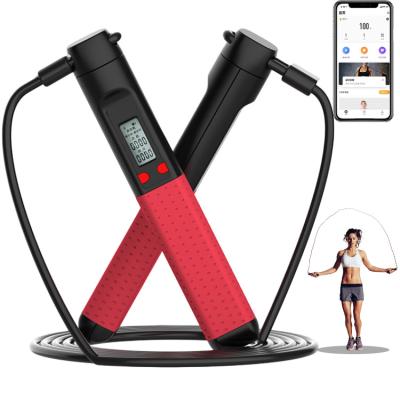 China Smart Jump Rope With APP Sports Calorie Calculator Jump Rope Fitness Adjustable Length for sale