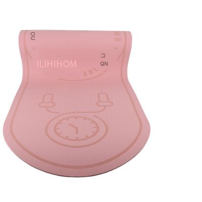 China Pink TPE Skipping Pad EG0195 Yoga Jump Rope Mat Waterproof Square Shape for sale