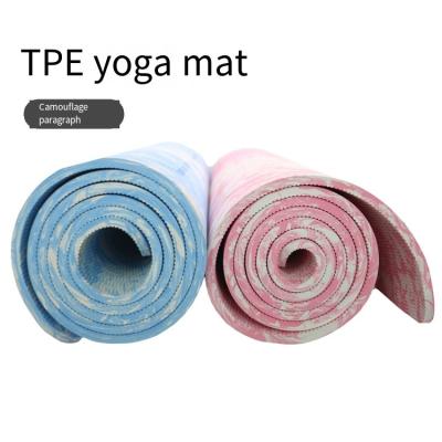 China Pink Lightweight TPE Yoga Mat Durable Anti Slip Custom Logo for Yoga Pilates for sale