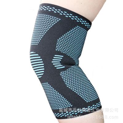 China Custom Spandex Silicone Gel Spring Logo Band Compression Anti-Slip Knee Pads for sale