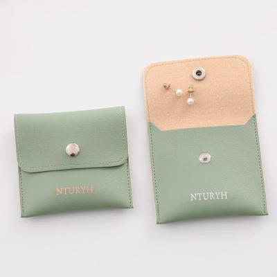 China Custom Envelope PU Leather Bag LOGO Gift Envelope Bag For Loops for sale