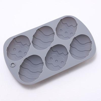 China Silicone Easter Egg Shaped Silicone Cake Baking Mold for sale