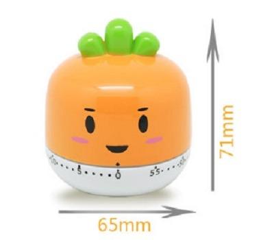 China Viable Carrot Tomato Vegetable Greens Kitchen Timer With Max 1 Minutes Supplying Mechanical Kitchen Timer for sale