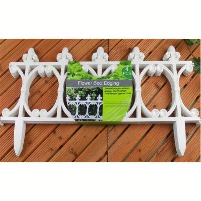 China 4pcs Easily Assembled One Set Plastic Edged Fence PP Garden Fence for sale