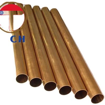 China Condenser Tubes ASTM B111 C68700 Air Conditioning Seamless Refrigeration Red Copper Tube for sale