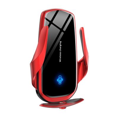 China F-3 Car Touch Fast Sensor Mobile Phone Charger Auto-Fixing Wireless Charger Car Phone Holder Wireless Charger for sale