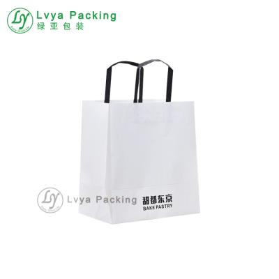 China Recyclable Automatic Food Grade Kraft Paper Machine Made Bag With Twisted Handle For Food Packaging for sale