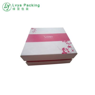 China Handmade High End Hard Paper Cardboard Box For Gift Make Up Cometary Storage Gift Box for sale