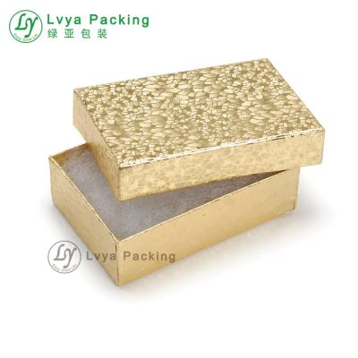 China Handmade Custom Printing Gold Jewelry Cardboard Gift Cosmetic Packaging Paper Box for sale