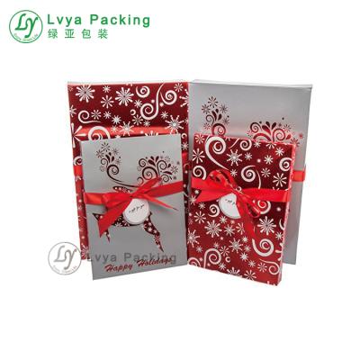 China Customized Handmade Foldable High Quality Hard Packaging Cardboard Paper Box Christmas Gift Box for sale