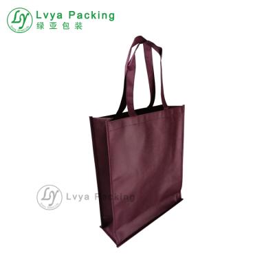 China Handled Recyclable Non Woven Tote Bag Side-wrapped Grocery Carry Non Woven Bag for sale