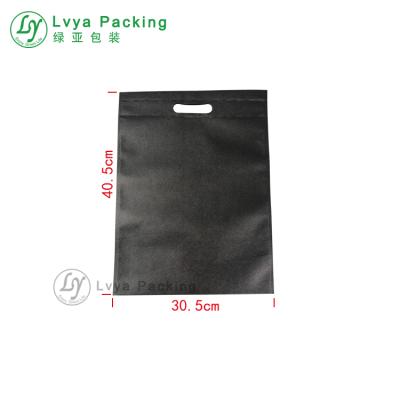 China Recyclable Die Cut Handle Handled Shopping Non Woven Tote Bag Grocery Non Woven Bag for sale