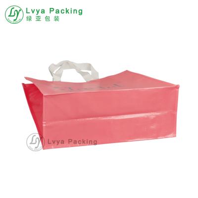 China High Quality Storage Handled Use Folding Sack Large Size PP Woven Shopping Bag for sale