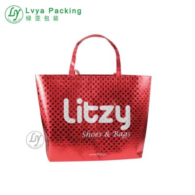 China Handled Aluminum Foil Laminated Shopping Recycle PP Non Woven Bag With Logo for sale