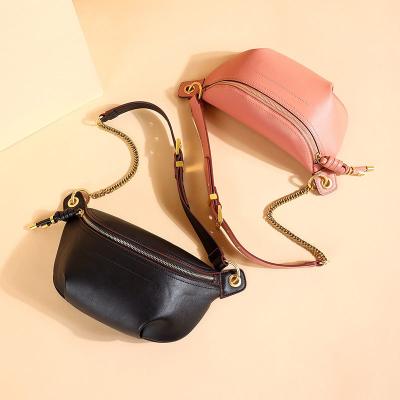 China Factory direct sales water proof new fashion small women's small meniscus waist bag PU single shoulder all-match chest bag for sale