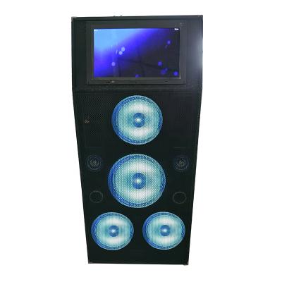 China Karaoke Display Screen Android Party Multi-Function Touch Screen WIFI System Multifunctional Video Cart Speaker Portable Radio 15 Inches for sale