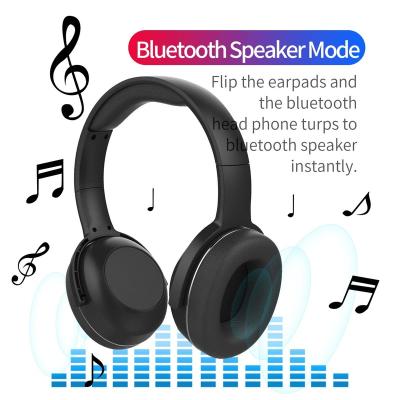 China Hot Selling Big Big Headband Earphone Giant Cable Powerful Column And Powrbank Vibration BT Headset With Speaker for sale