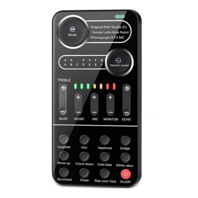 China K9 Mixer Mini Live Sound Card Mixer For mobile phone voice external audio switcher for sale