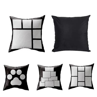 China Sublimation Inflatable Custom Blank 6 7 8 Panel Pillow Cases Cushion Cover for sale