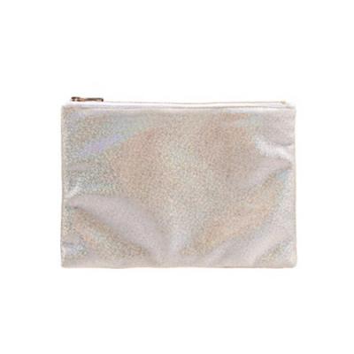 China Fashion Zipper Personalized Sublimation Transfer DIY Makeup Bags For Cosmetics for sale