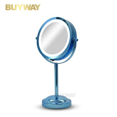 China Home Round Standing Vanity Table Top Magnifying Makeup Mirror for sale