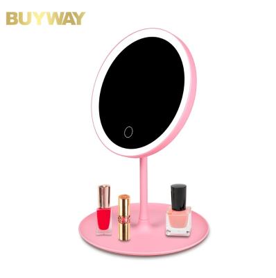 China Smart Cosmetic Vanity Lighted Make Up Mirror Nordic Led Makeup Table Mirror With Light for sale