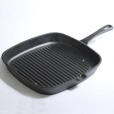 China Steak Non Stick Cast Iron Frying Pan Traditional Non Stick Coating Casserole for sale