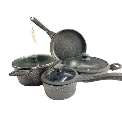 China New Design Sustainable Housewares Kitchen Ware Non Stick Cooking Pot Cookware Set for sale