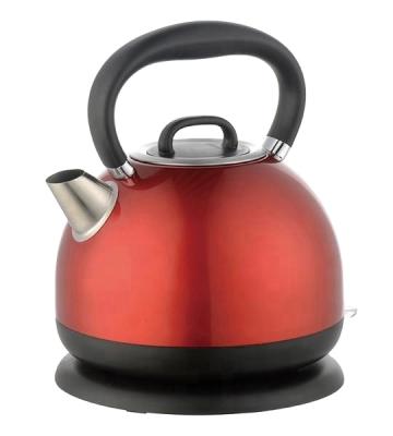 China 360 Degree Rotating Base 1.7l Round Shape Good Quality Piping Old Fashioned Stainless Steel Tea Water Kettle for sale