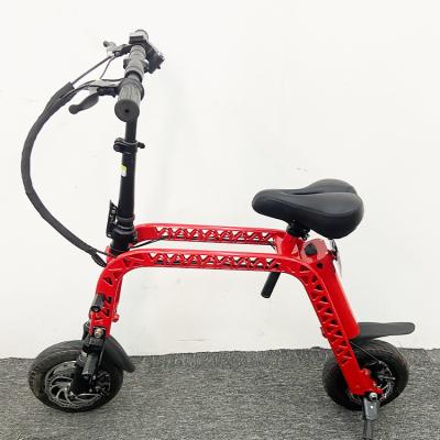 China Aluminum Alloy 36V Electric Folding Bike With Step Sensor Bicycle 10 Inch CST Wheeled Electric Bike for sale