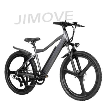 China Durable Hidden Wheel Jimove X2 350W 48V10.5Ah Full Suspension Lithium Battery Large 26 Inch Motor Fat Electric Mountain Bike for sale