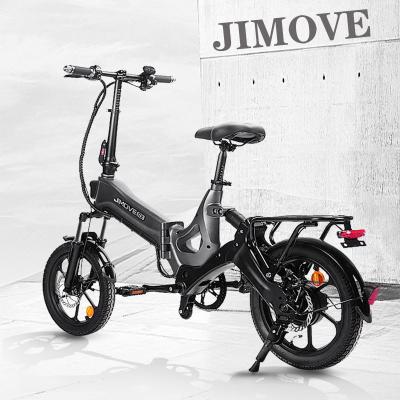 China 350W Lithium Battery High Resistance High Carbon Steel City Climbing 16 Inch Electric Bicycle Full Shock Absorber Electric Bicycle for sale