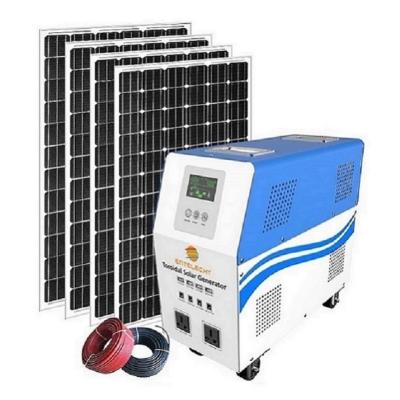 China Portable Home Solar Mini Wind Generator Off Grid 12v all in one solar generator plug and play for sale