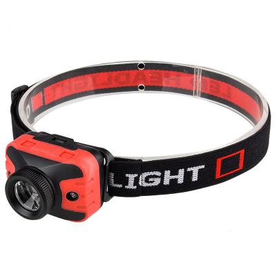 China High Quality Supermarket LED Head Light Plastic Camping Dry Battery LED Headlight for sale