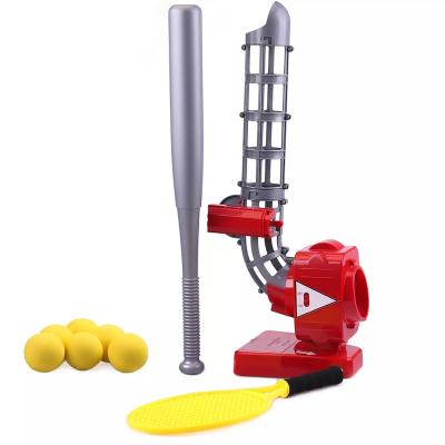 China Baseball/Tennis Training 2 Games In 1 Automatic Pitcher Training Machine Pitching Baseball Tennis Active Toys Set Outdoor Sport Games for sale