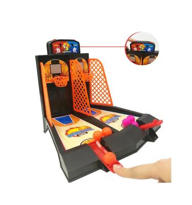 China Mini Desktop Indoor Basketball Shooting Machine Set Finger Basketball Game Toy SM002668 for sale