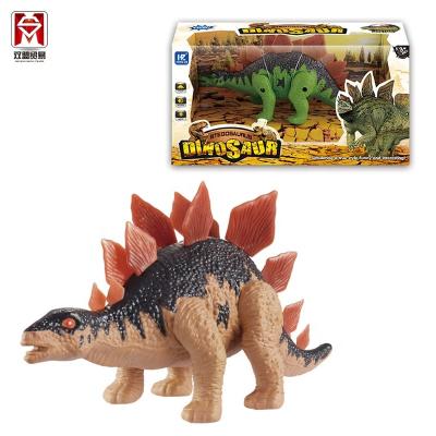 China Lifelike Stegosaurus Model Child Plastic Electric Walking Dinosaur Toy With Sounds SM030222 for sale