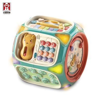 China Multifunctional Eight Sides Educational Baby Toys The First Plays Activity Music Cube SM014127 for sale