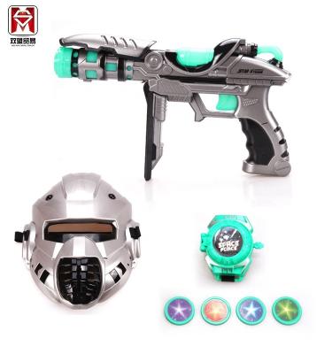 China Electronic Toy Children's Flash Music Toy Gun Plastic Ejection Toy Set for sale