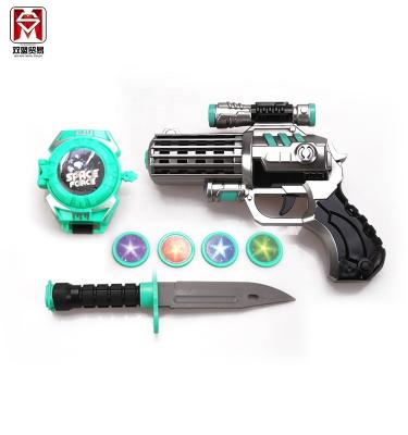 China Battery Operated Toy Plastic Electronic Toy Gun With Sound And Light For Kids for sale