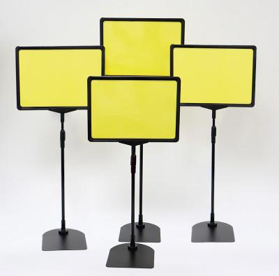 China Modern Cabinet Design Lead Sign Holders A4 Oblique Acrylic Pop Back Rack View for sale