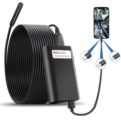 China Lens USB Inspection Endoscope 3.5M Semi-Rigid Cable 8.5mm Borescope CMOS Camera Mobile Phone Steering Borescope for sale