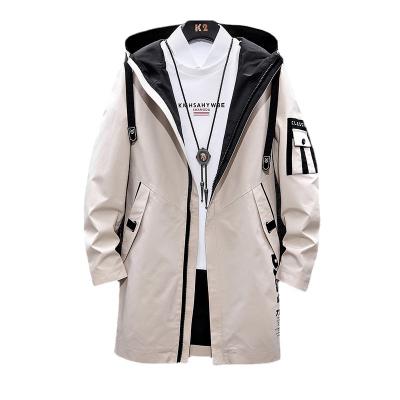 China Men's Medium Hooded Shiny Coat Quoita Coat Anti-wrinkle Anti-wrinkle Anorak sukajan jacket 2021 fall jackets for sale