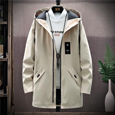 China Shiny Sukajan Jacket Long Coat Anti-wrinkle Anorak Coat Medium Hooded Mens Chaqueta 2021 Autumn Jackets for sale