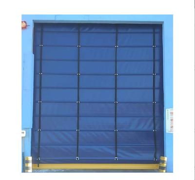 China PVC Electric Automatic Fast Thermal Insulation Exterior High Speed ​​Stacking Door for sale