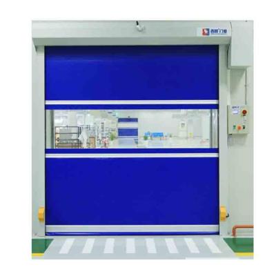 China Heat Insulation High Quality Industrial High Speed ​​Motor PVC Fast Rolling Door for sale