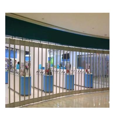 China Modern Design Crystal Clear Folding Doors High Transparent Heat Insulation PC Crystal Doors For Shop for sale