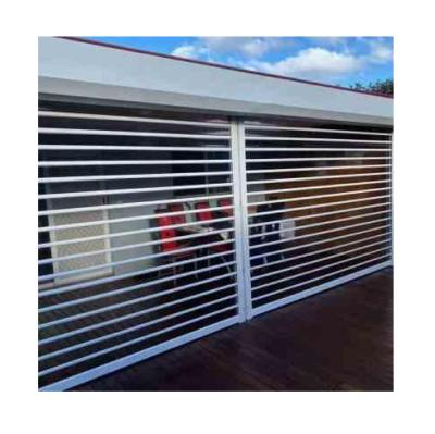 China Hot Selling Heat Insulation Crystal Transparent Electric Roller Shutter Door For Commercial Store for sale